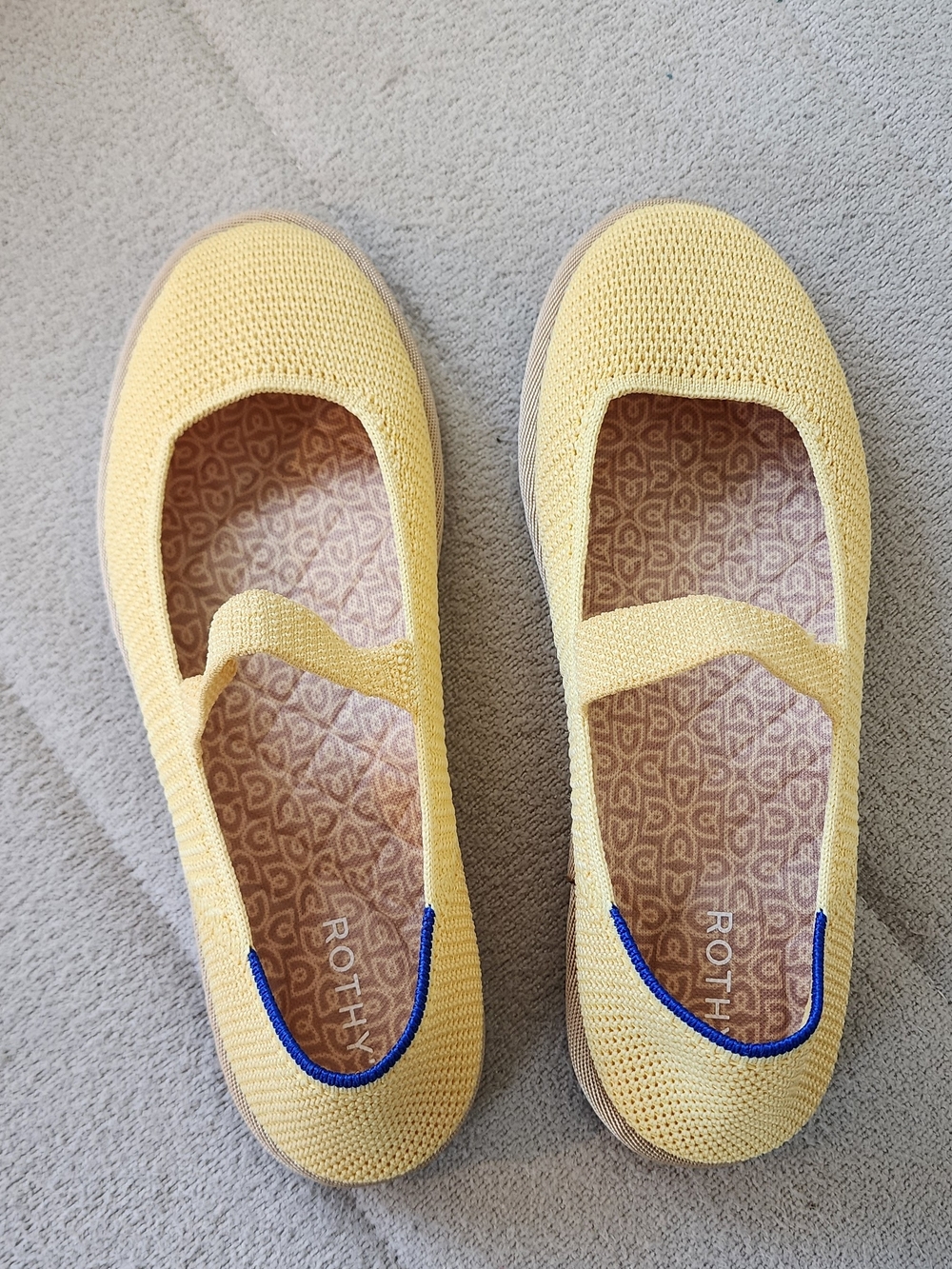 Rothy's Yellow Mary Jane Flats